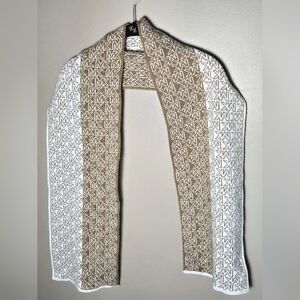Michael Kors All Over Logo Elevated Everyday Layering Knit Scarf